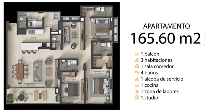Plano 41m²